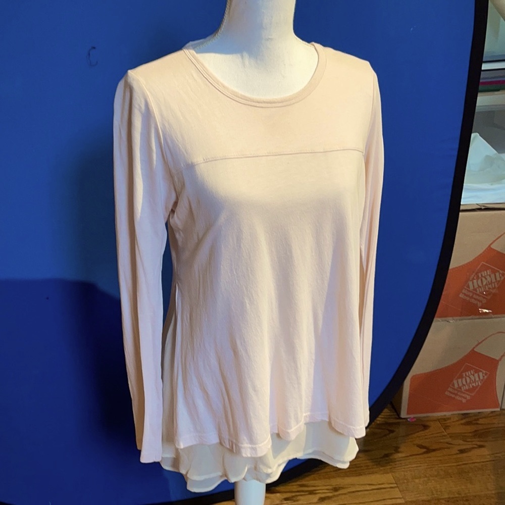 Clu paneled long sleeve oversized tee size small